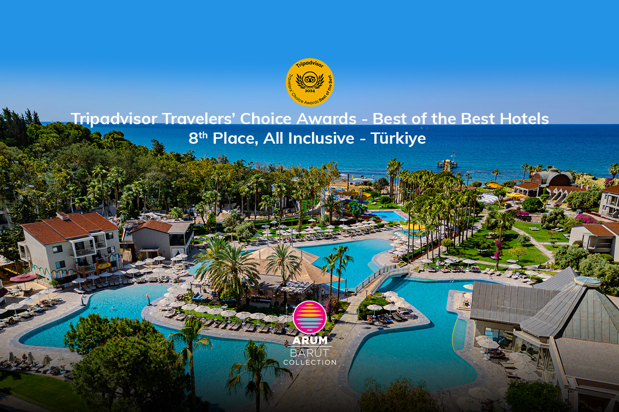 Arum Barut Collection received Tripadvisor Travelers' Choice Best of the Best Hotels Award