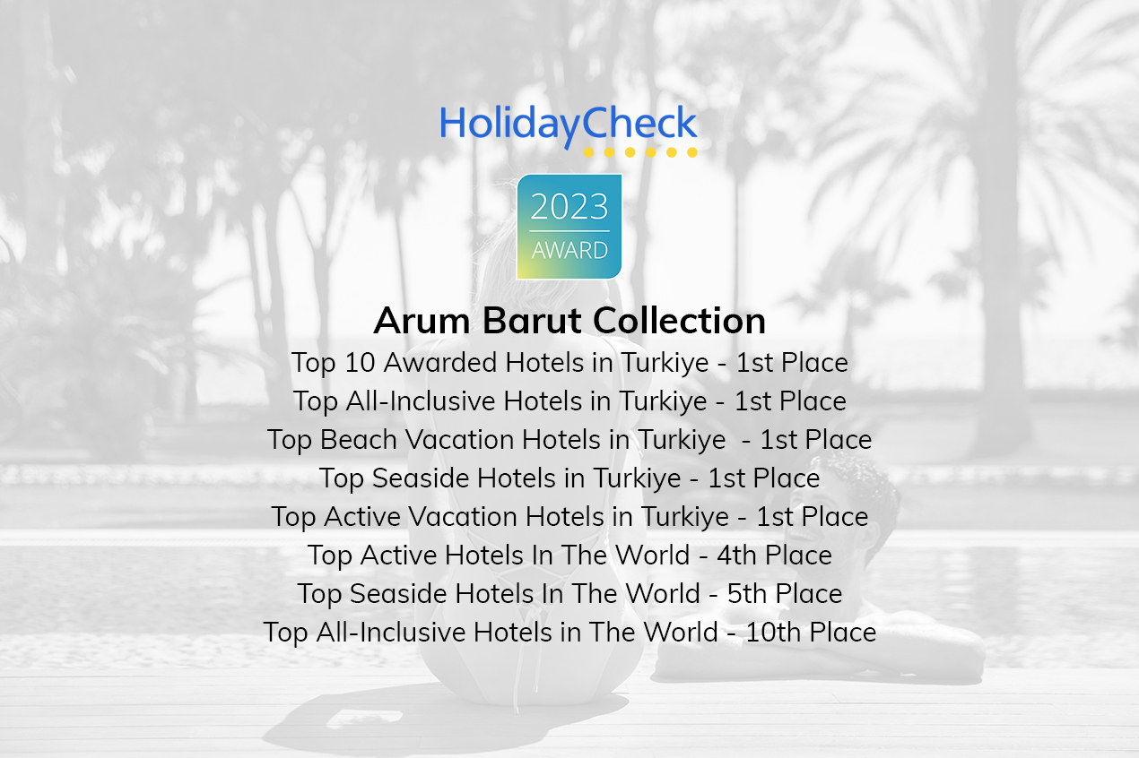 Отель “Arum Barut Collection” является лучшим в Турции и одним из лучших в мире.